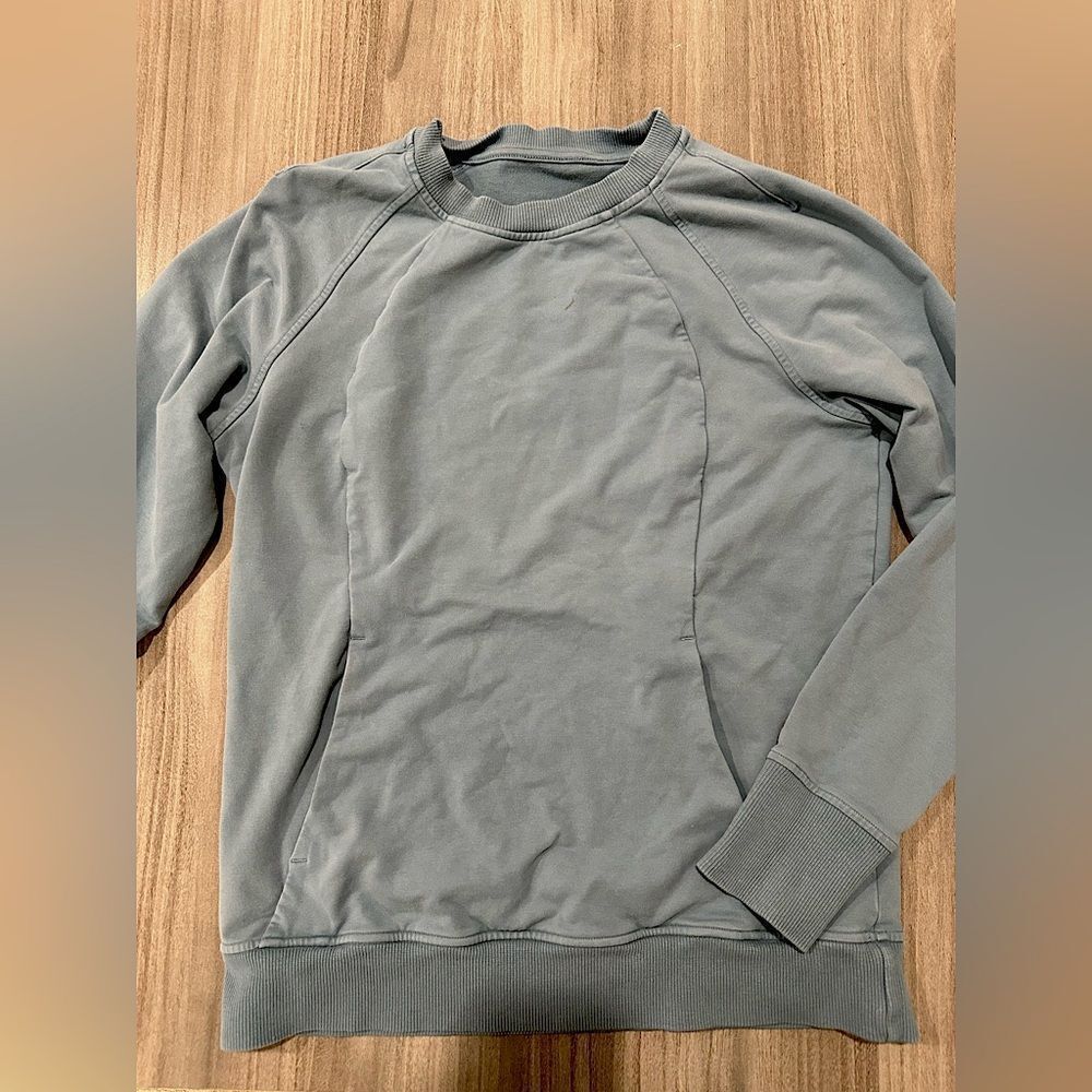 lululemon athletica Women's Slate Green Crew Sweatshirt